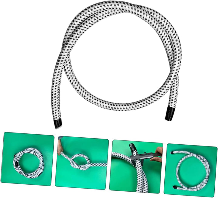 Hitzebeständiger und Robuster Dampfschlauch aus Pvc und Nylon für Dampfbügeleisen Verstärkter Ersatz
