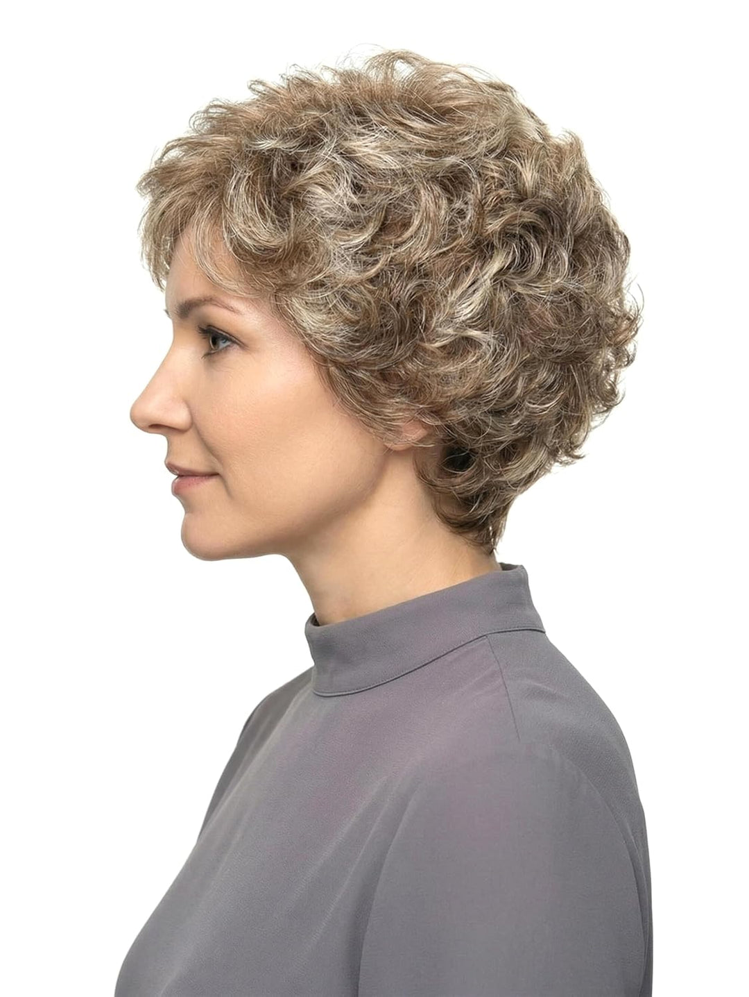 Perücke "Bärbel" Dunkelaschblond/Lichtblond gesträhnt, Dunkelaschblond/Lichtblond gesträhnt