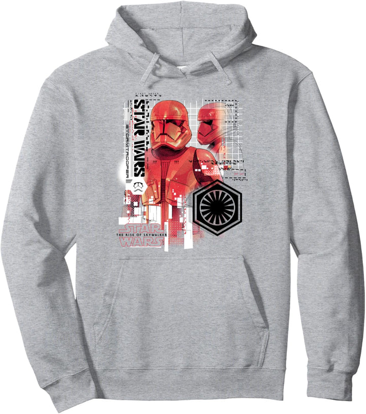 Star Wars: The Rise Of Skywalker Red Sith Schematic Logo Pullover Hoodie