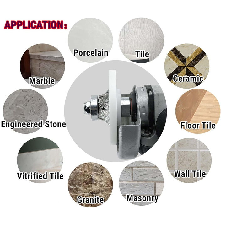 NBB Diamant-Profilscheibe Diamantfräser Fräsbohrer Trennreibahle Profilierungs-Bit für Porzellan Fli