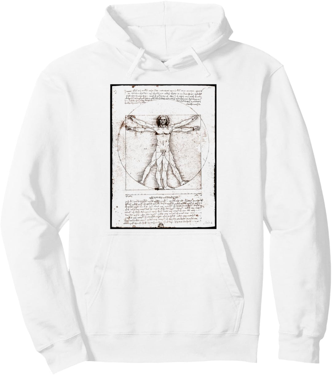 Der vitruvianische Mann von Leonardo da Vinci Original Pullover Hoodie