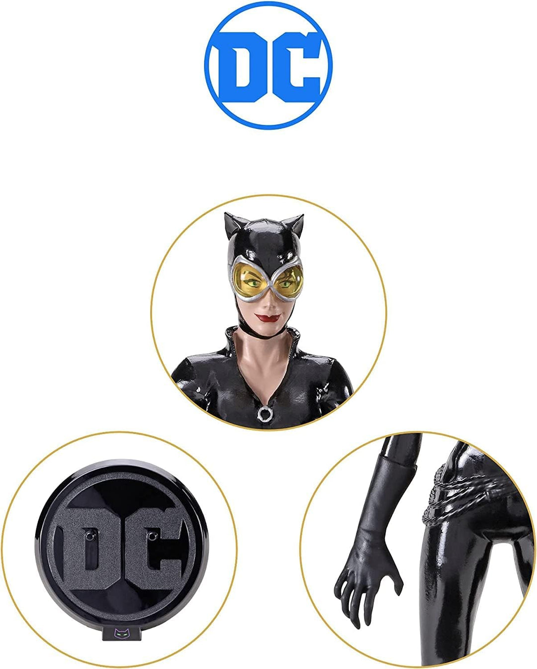 The Noble Collection DC Bendyfigs Catwoman (Comic) - 7.5in (19cm) Noble Toys Bendable Figure Posable