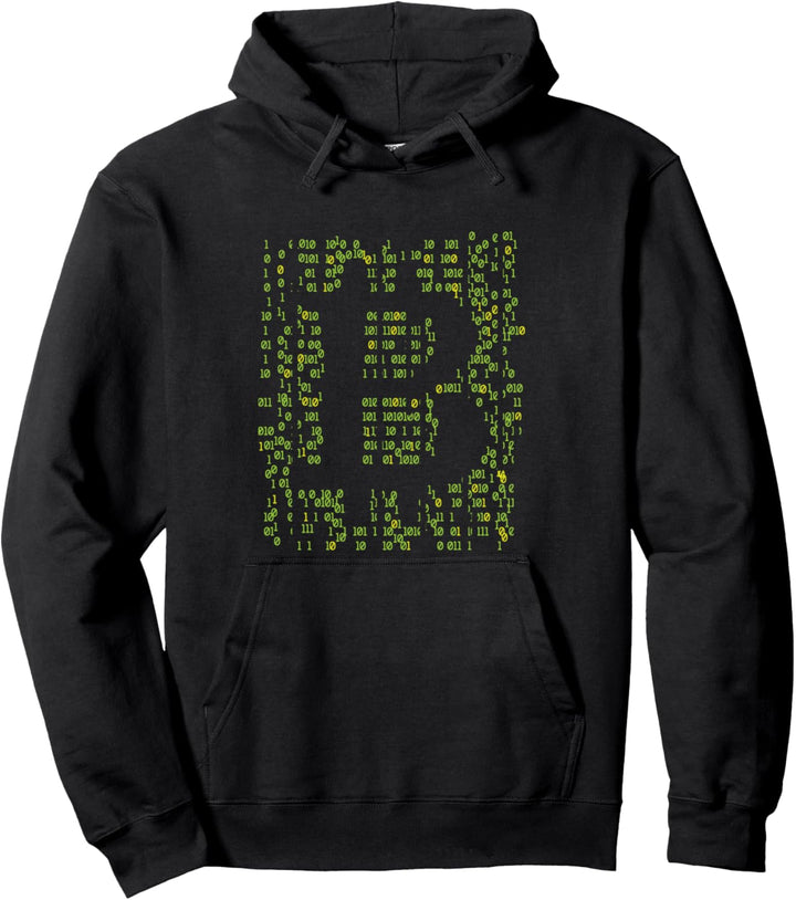 Bitcoin & Crypto - Matrix Coding Logo Pullover Hoodie
