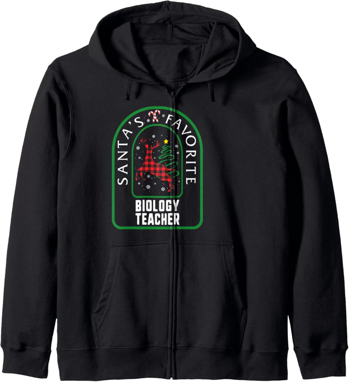 Weihnachts-Hässlicher Weihnachtspullover für Biologielehrer Kapuzenjacke