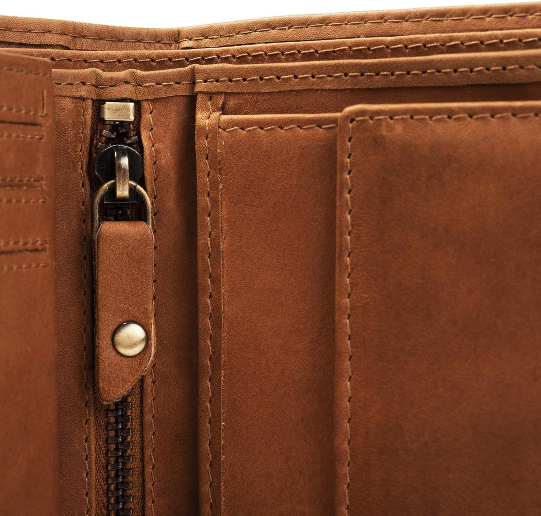 The Chesterfield Brand Leder Portemonnaie Cognac Ruby RFID Safe