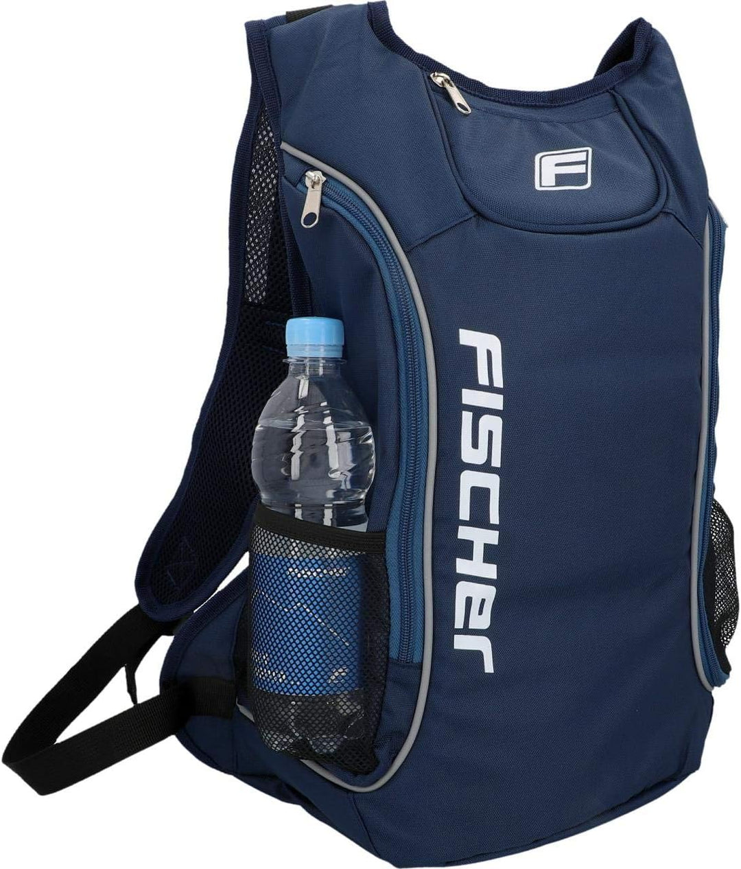 FISCHER Rucksack mit Blinkfunktion | E-Scooter | LED Blinker | 16 Liter & 85908 Alarm-Spiralschloss