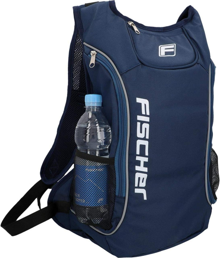 FISCHER Rucksack mit Blinkfunktion | E-Scooter | LED Blinker | 16 Liter & 85908 Alarm-Spiralschloss