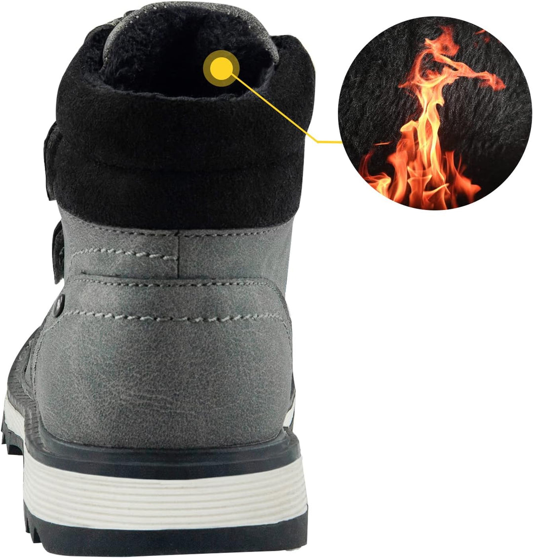 TZJS Unisex Kinder Klassische Stiefel Jungen Mädchen Baby Winterstiefel Mit Klettverschluss Wasserdi