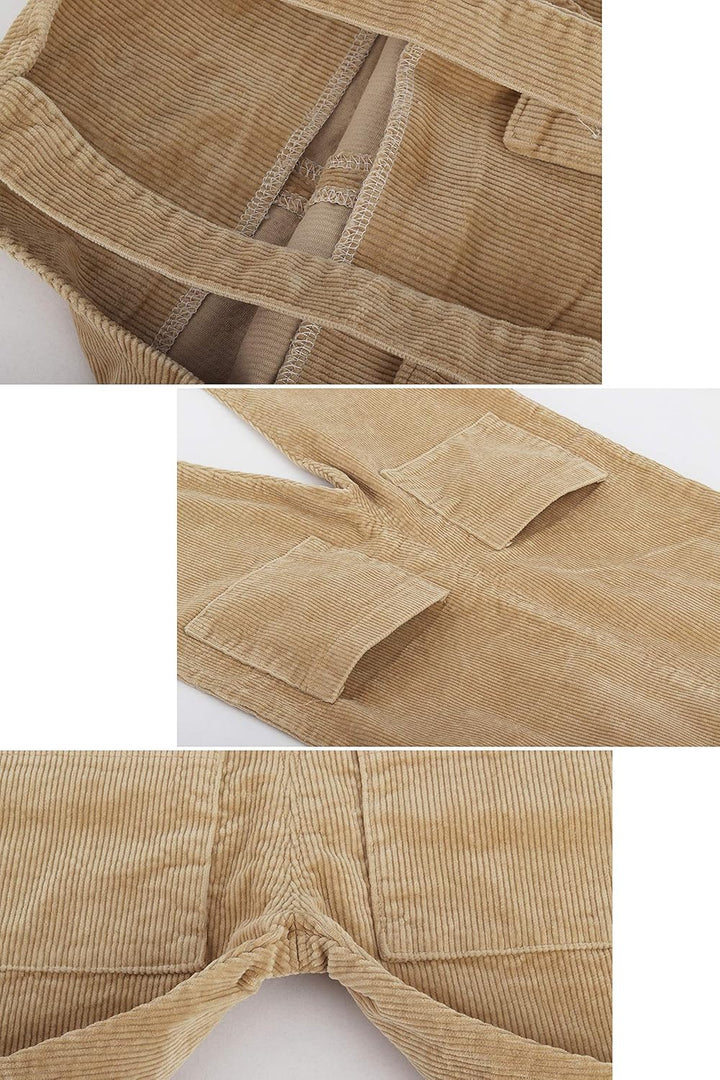 Camilife Baby Kleinkind Kinder Jungen Mädchen Kordsamt Latzhose Overall Kord Hose mit Hosenträger fü