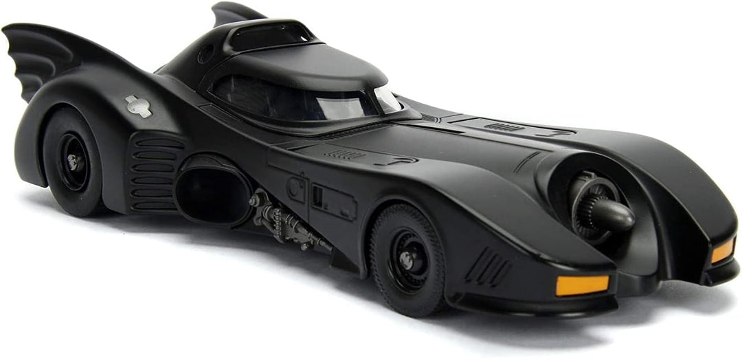 Jada Toys Batmobil 1989, hochdetailiertes 1:24 Modellauto inkl. Batman-Figur, Cockpit und Türen könn