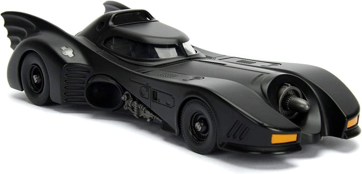 Jada Toys Batmobil 1989, hochdetailiertes 1:24 Modellauto inkl. Batman-Figur, Cockpit und Türen könn