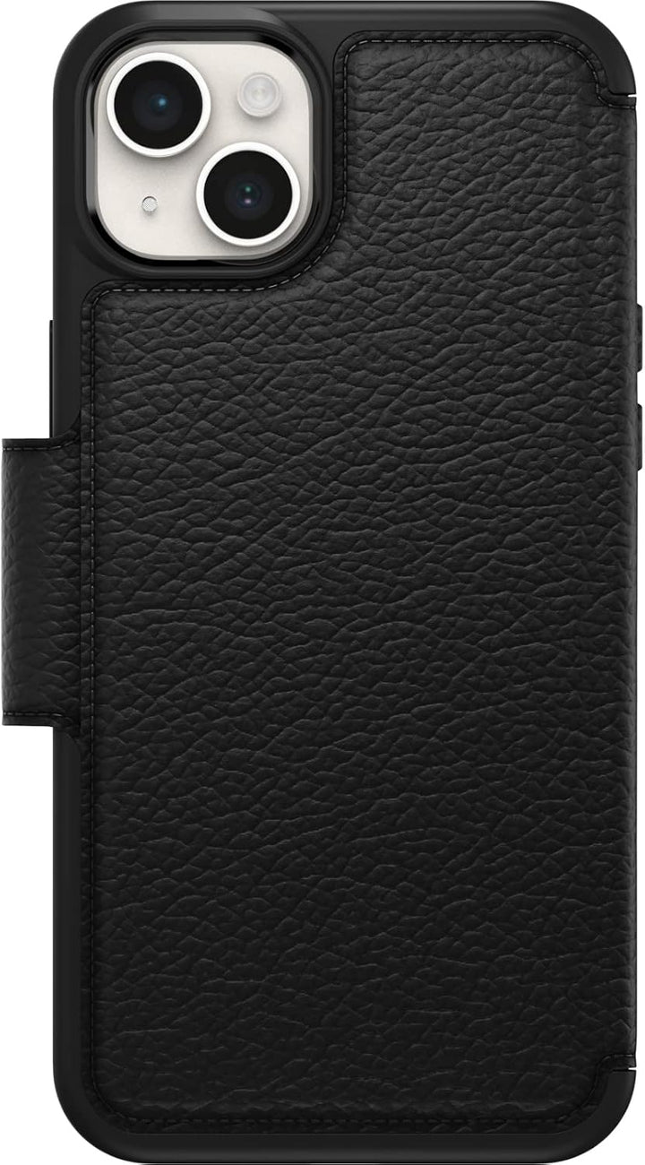 OtterBox Strada Hülle für iPhone 14 Plus, stossfest, sturzsicher, Premium Lederfolio mit Zwei Karten