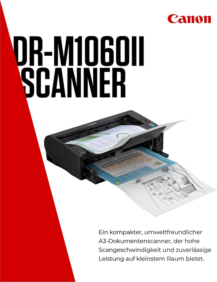Canon imageFORMULA DR-M1060II A3 Dokumentenscanner | Kompaktes Design & leistungsstark für Büro & Ho