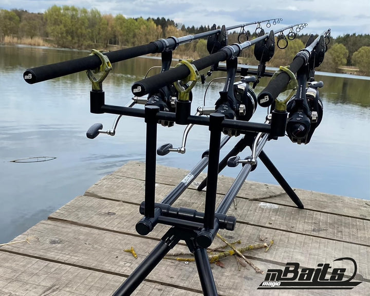 Angel-Berger Magic Baits CX Pro Rod Pod Aluminium 3 Rods verstellbar Rutenständer Rutenhalter Rutena