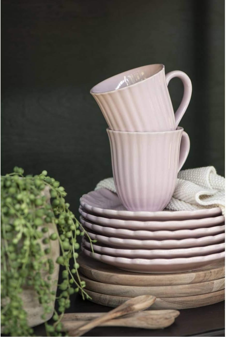 CREAFLOR HOME 3tlg Kombiset, Frühstücksset MYNTE English Rose rosa Ib Laursen