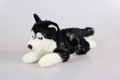 Teddys Rothenburg Kuscheltier Husky 38 cm Plüschtier Hund Stofftier Plüschhusky dunkel Kuschelhusky