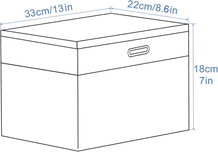 Febzoce Aufbewahrungsbox mit Deckel Klein Faltbarer Stoff Aufbewahrungswürfel Korb Mülleimer Organiz