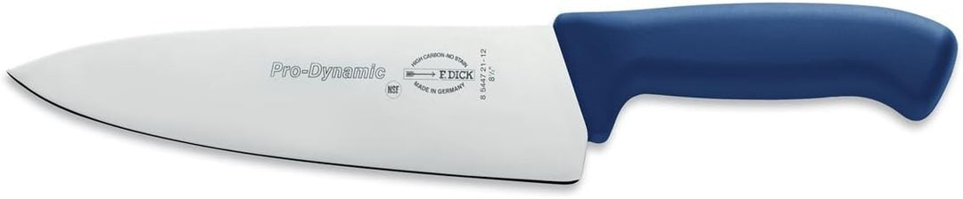 Dick grosses Küchenmesser 21 cm - Griff blau - Messer zum zerlegen, zerteilen und schneiden von Flei
