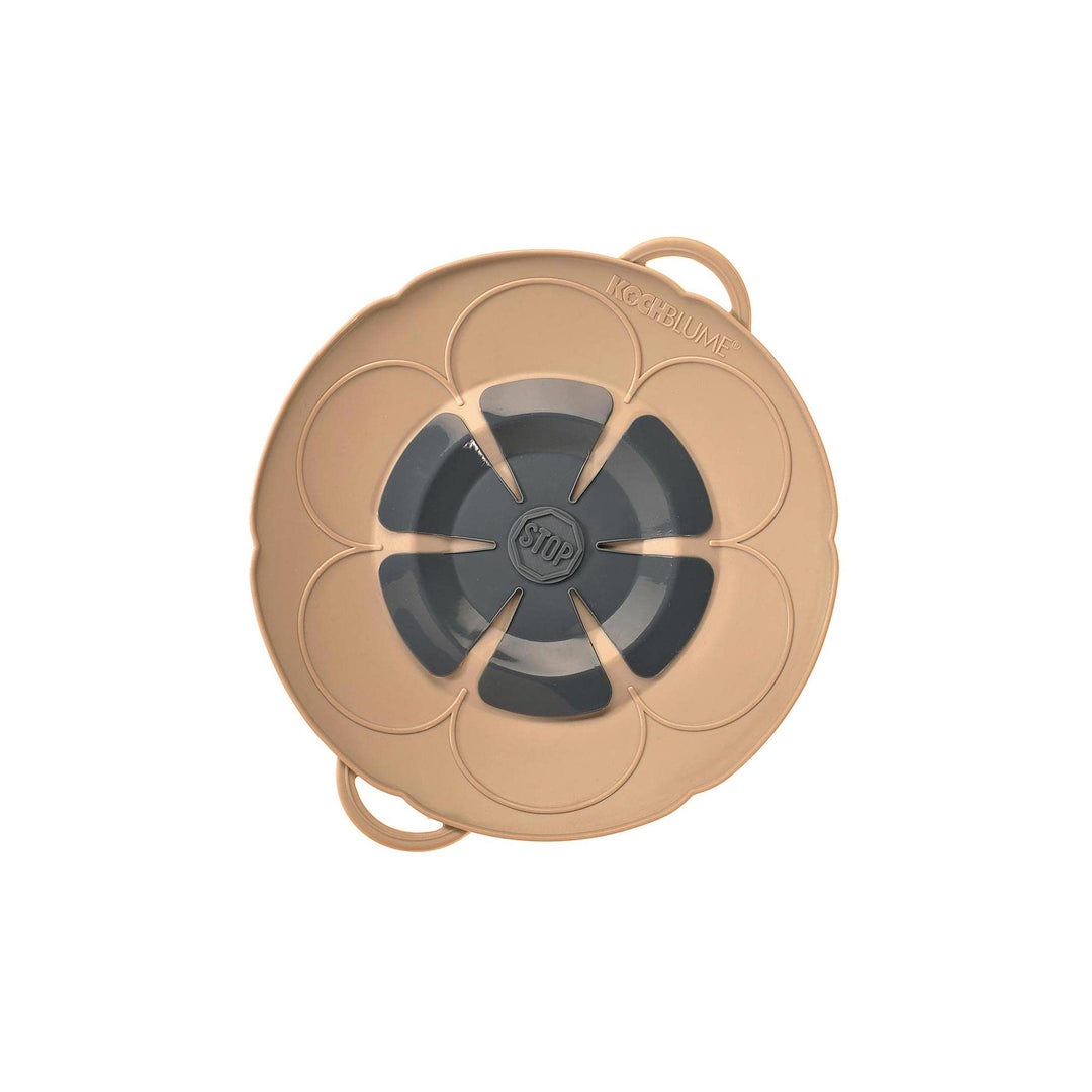 Kochblume das Original, Silikon Überkochschutz für Töpfe und Pfannen, Mikrowellen-Deckel, Spritzschu