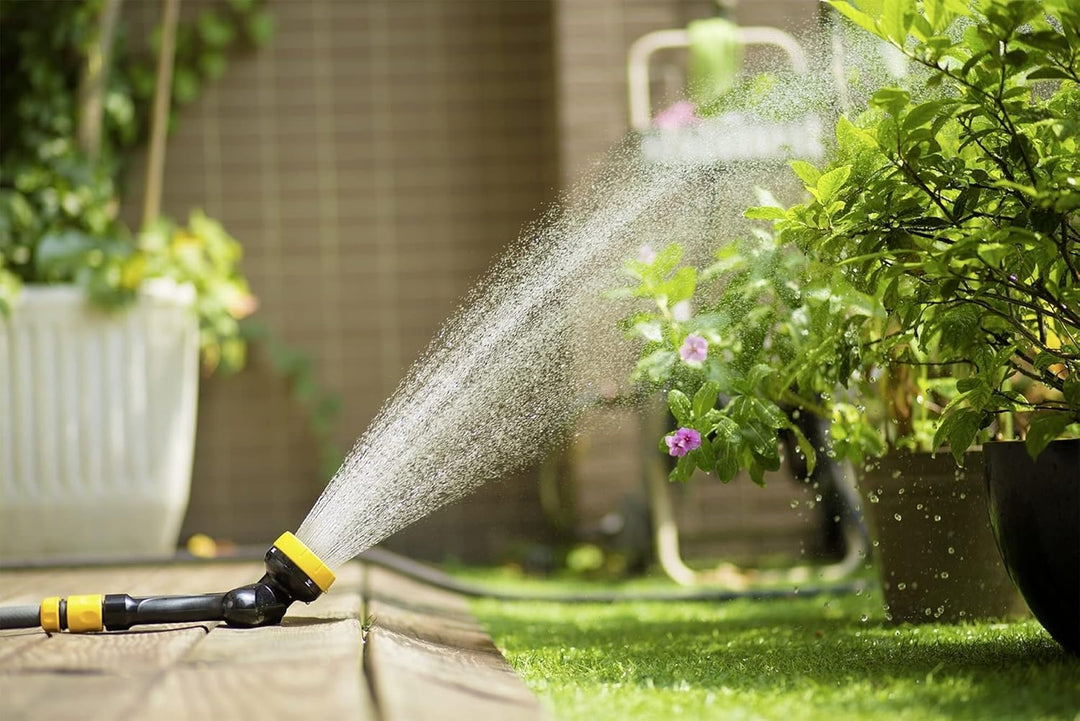 Maximex Multi-Gartenbrause und-Sprinkler - Bewässerungsbrause mit Feststell-Arretierung, Kunststoff