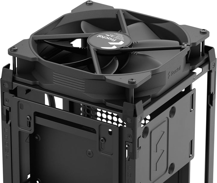 Fractal Design Mood Light Gray PC Case - Sleek Fabric Design, 180mm Top Fan, Conceals 325mm Graphics