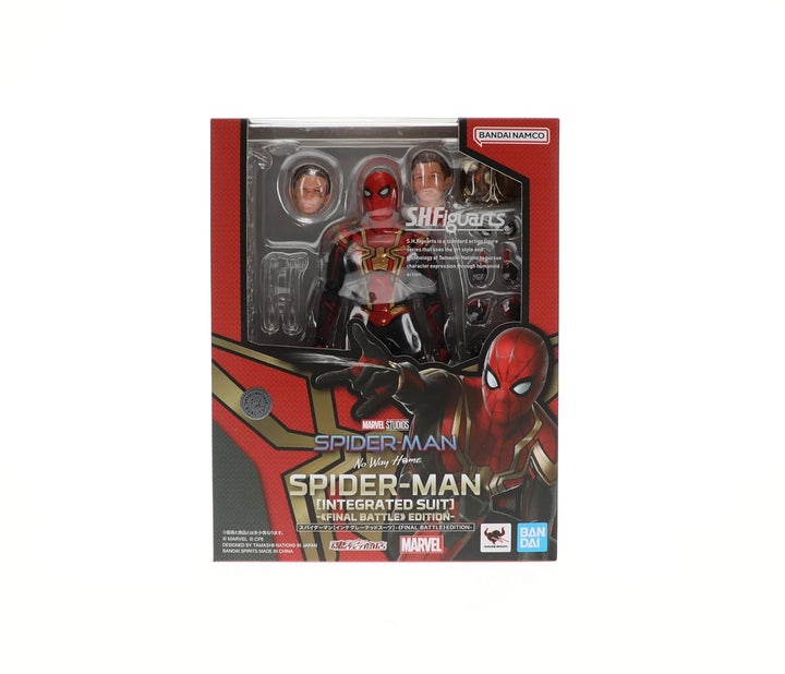 TAMASHII NATIONS Bandai Spider-Man: No Way Home Figur S.H. Figuarts Spider-Man (Integrated Suit) Fin