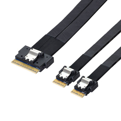 chenyang CY SFF-8654 8i 74Pin Stecker auf Dual SFF-8654 4i 38Pin Stecker PCI-E Ultraport Slimline SA