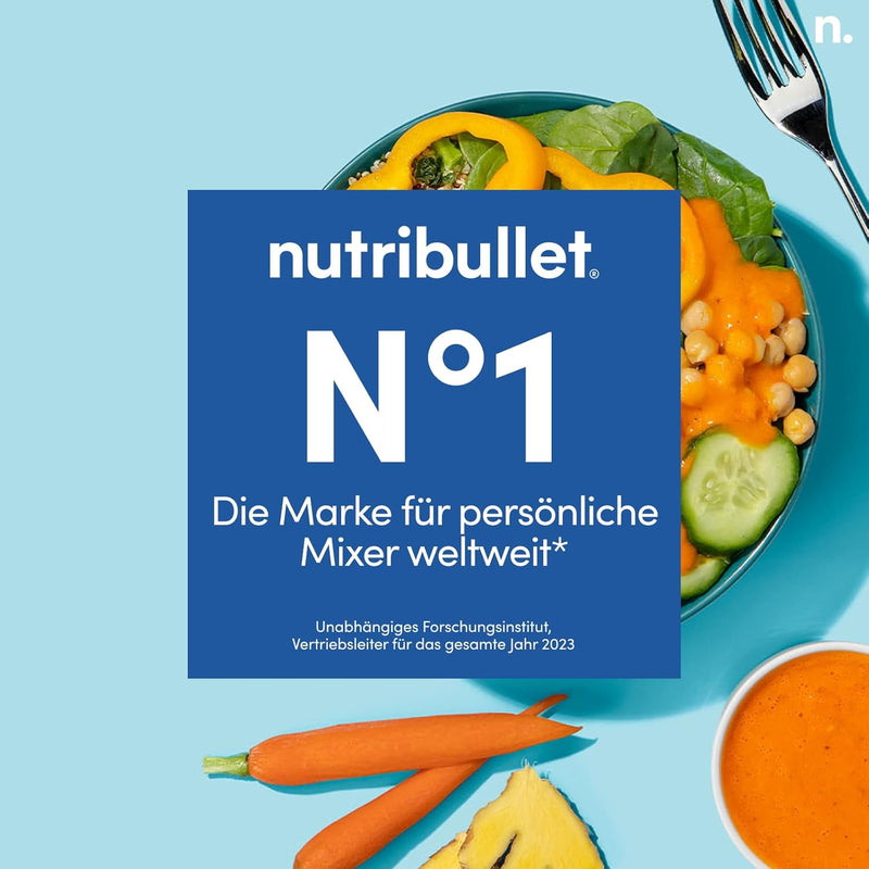 nutribullet personal blender, der leistungsstärkste Mixer für eine Portion, 1000 Watt und leiser Mot