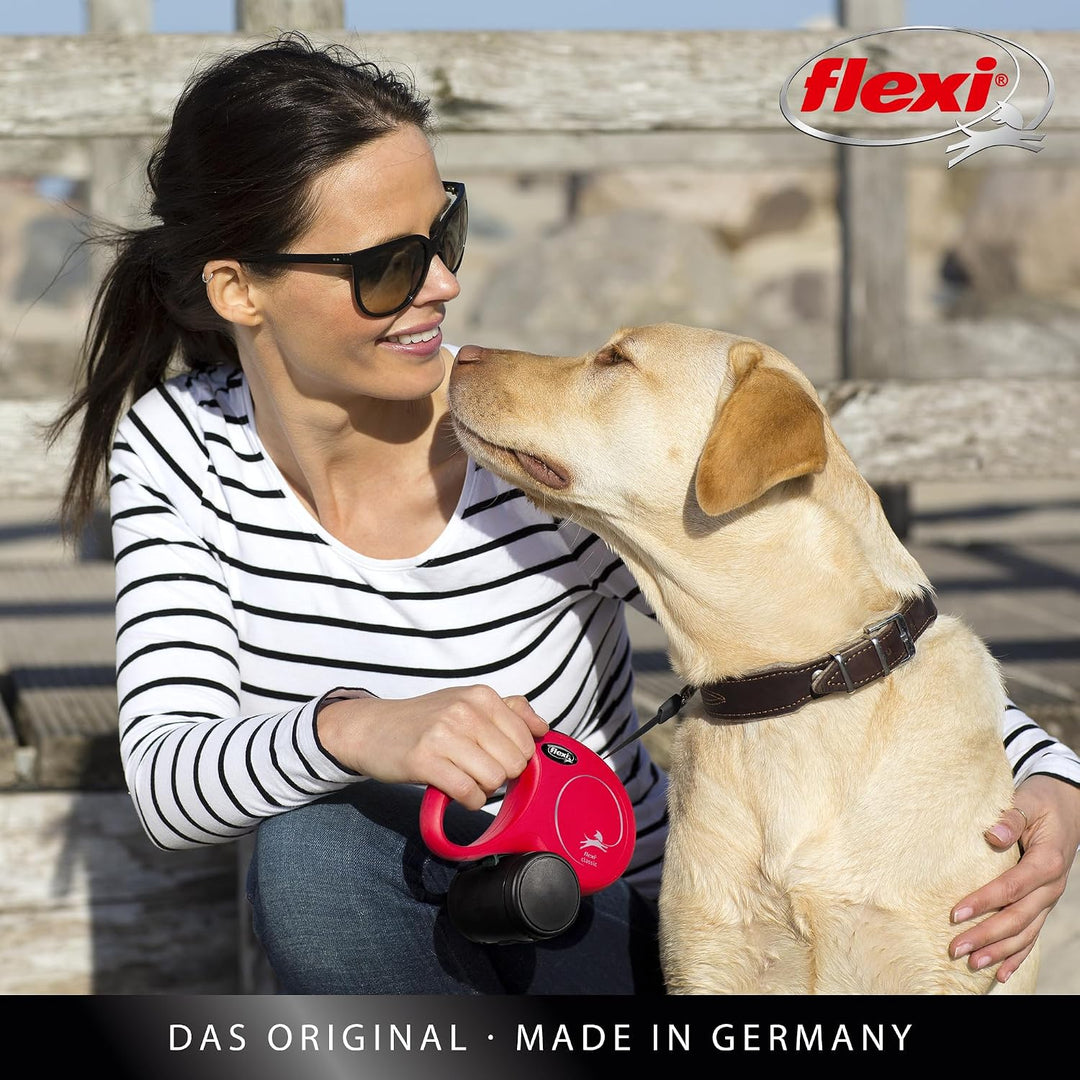 flexi® Classic S Gurt 5 m schwarz, Roll-Leine für Hunde bis 15 kg S: 5m (max. 15kg) Schwarz, S: 5m (