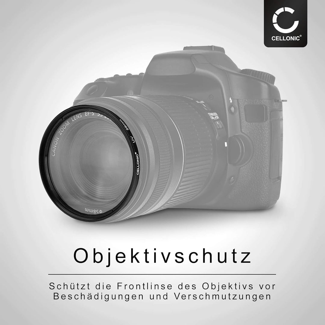 CELLONIC Ø 77mm UV Filter kompatibel mit Nikon AF-S Nikkor, DX - Schutzfilter