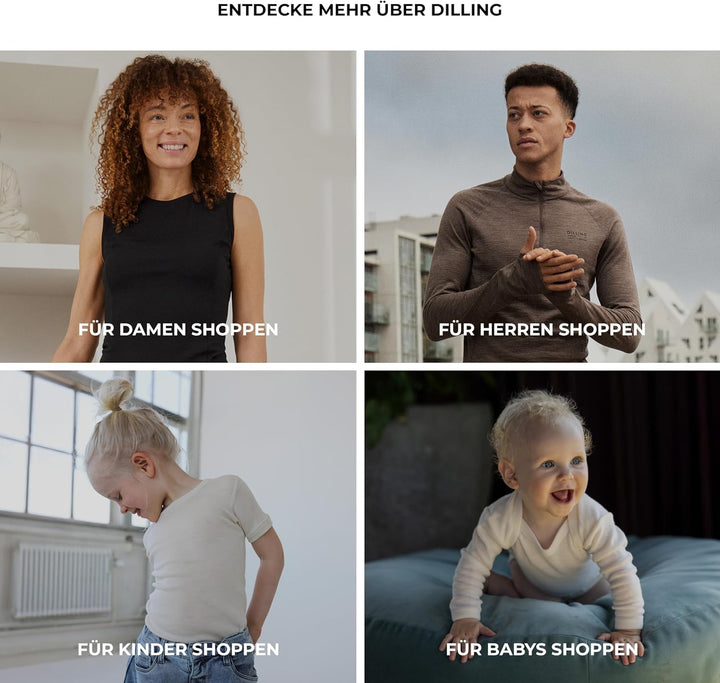 Dilling Merino Unterhemd für Damen - aus 100% Bio-Merinowolle 42 Natur, 42 Natur