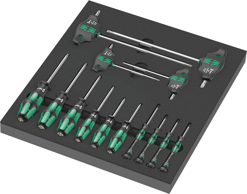 Wera 05150103001 9712 Schaumstoffeinlage, TORX® HF Schraubendreher Set 1, 14-teilig 9712 TORX HF Sch