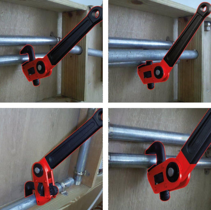 KS Tools 111.3550 Einhand-Rohrzange 1.1/2" mit verstellbarem Kopf