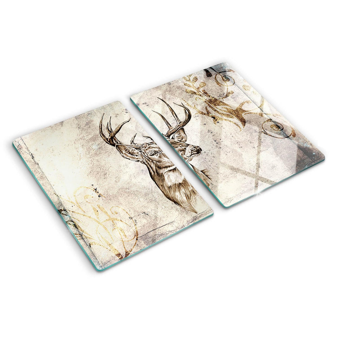 Schneidebretter Glas 2x40x52 cm Gehärtetes Glas Hitzebeständig Lebensmittelecht Antibakteriell für d