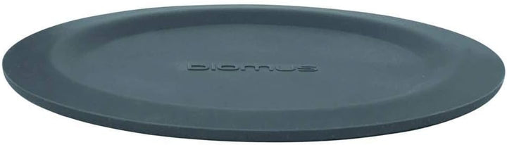 blomus -LARETO- Set aus 6 Silikon-Untersetzern, dunkler Grauton, inkl. Edelstahlhalter, Farbe Magnet