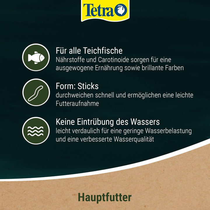 Tetra Pond Colour Sticks - Fischfutter für Teichfische, für natürliche Farbenpracht und klares Wasse