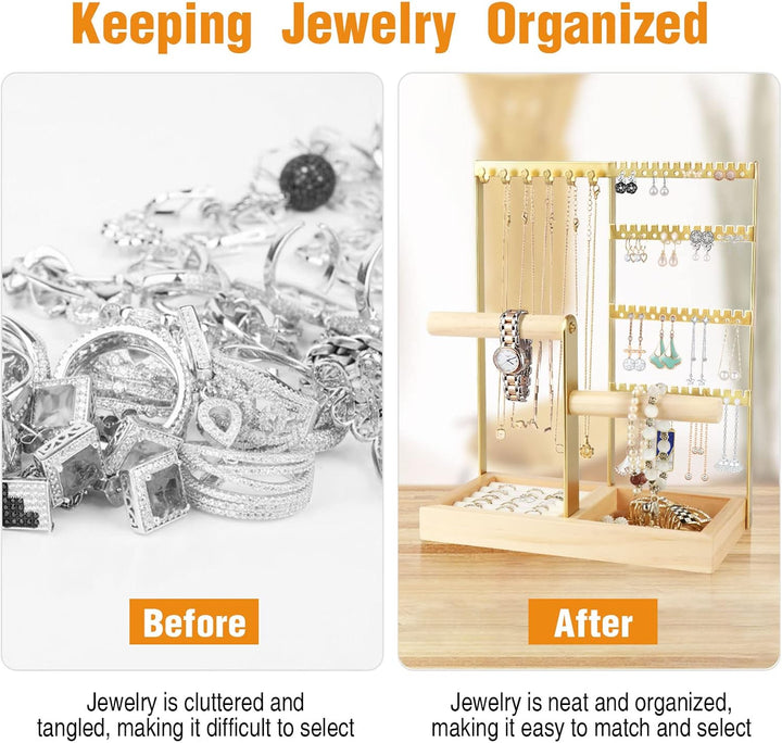 Kingling Schmuckständer, Schmuckhalter Schmuck-Organisator Schmuckständer Ständer zur Aufbewahrung v
