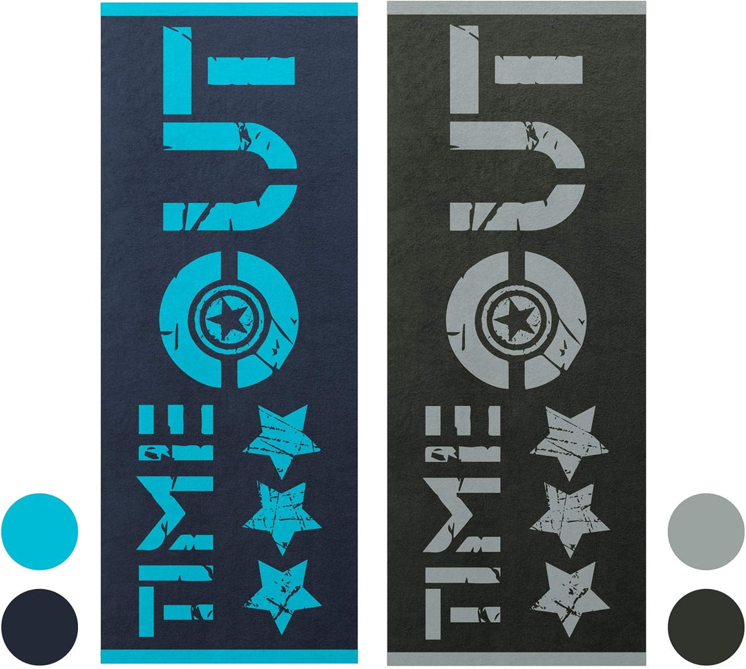 aqua-textil Boston Saunatuch 80 x 200 cm anthrazit grau Baumwolle Strandlaken Frottee Badetuch Handt