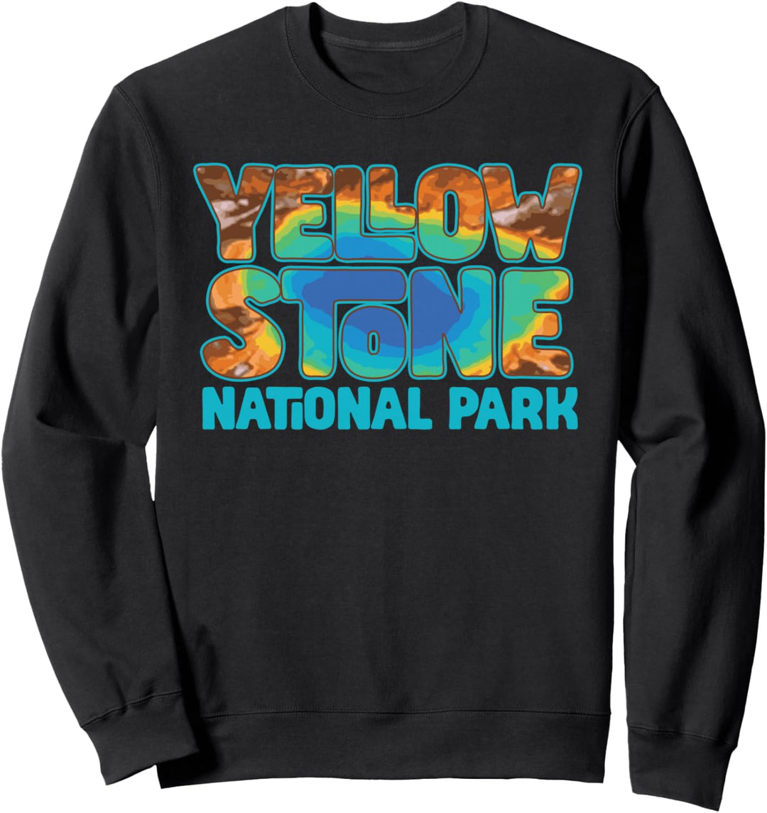 Yellowstone Grand Prismatic Hot Spring Retro Sweatshirt
