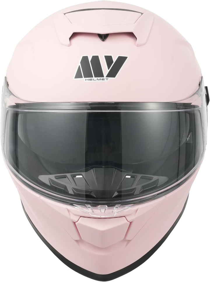 MY Motorrad Integralhelm Vollvisierhelm Mopedhelm mit Sonnenblende für Damen Herren,ECE 22.06 Genehm