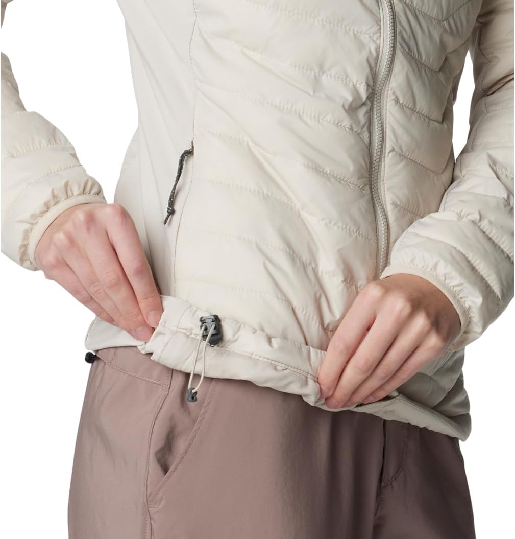 Columbia Damen Powder Pass Daunenjacke mit Kapuze XS Dark Stone, XS Dark Stone