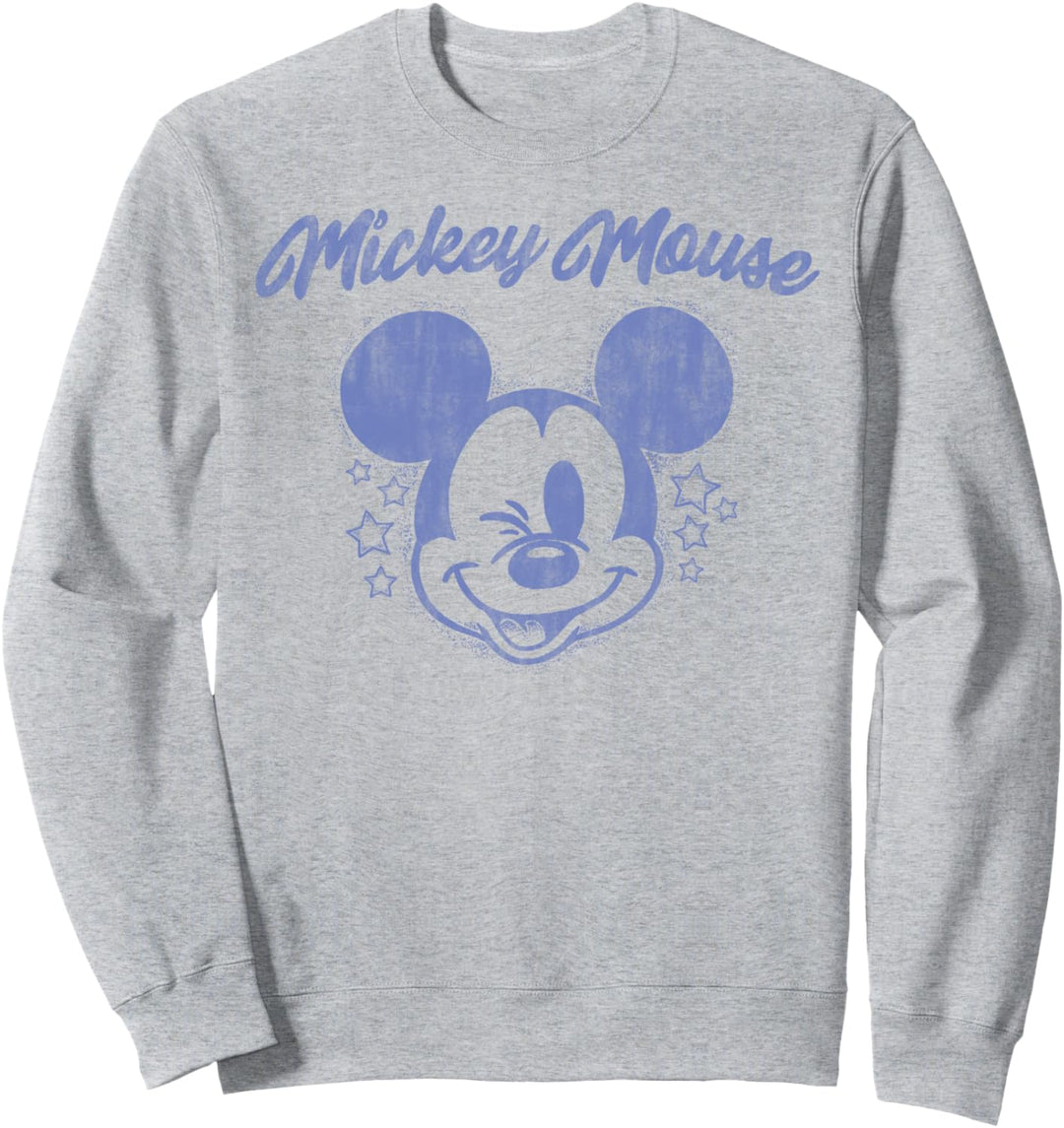 Disney Mickey And Friends Mickey Mouse Blue Stamp Sweatshirt