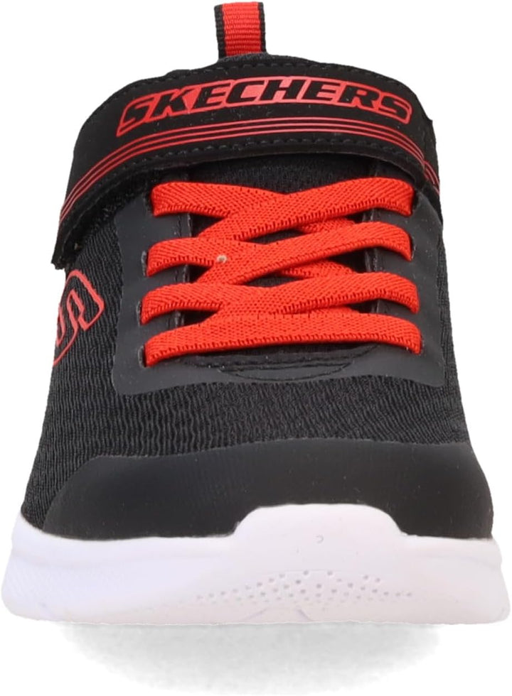 Skechers Jungen 403773l BKRD Sneaker 28 EU Black Textile Red Trim, 28 EU Black Textile Red Trim