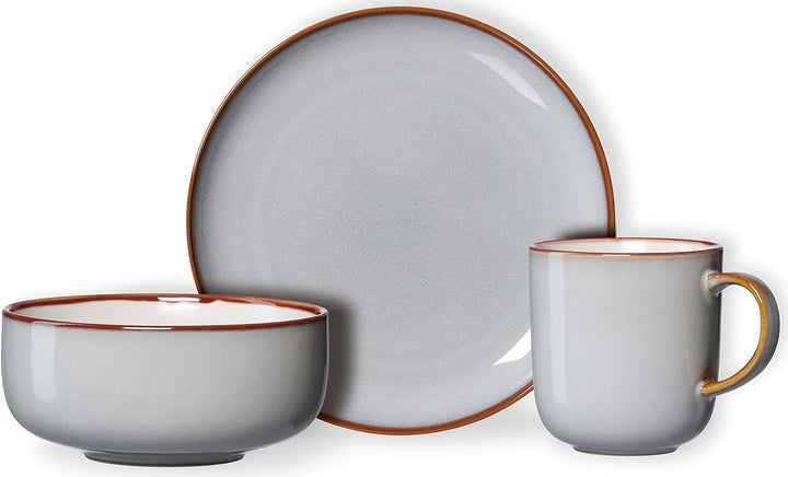 Frühstücksset Portofino, 12-teilig, Grau, Frühstücksset