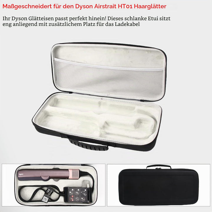 Hartschalen-Reisetasche für Dyson Airstraight HT01 Haarglätter und Netzteil wasserdichte, stossfeste