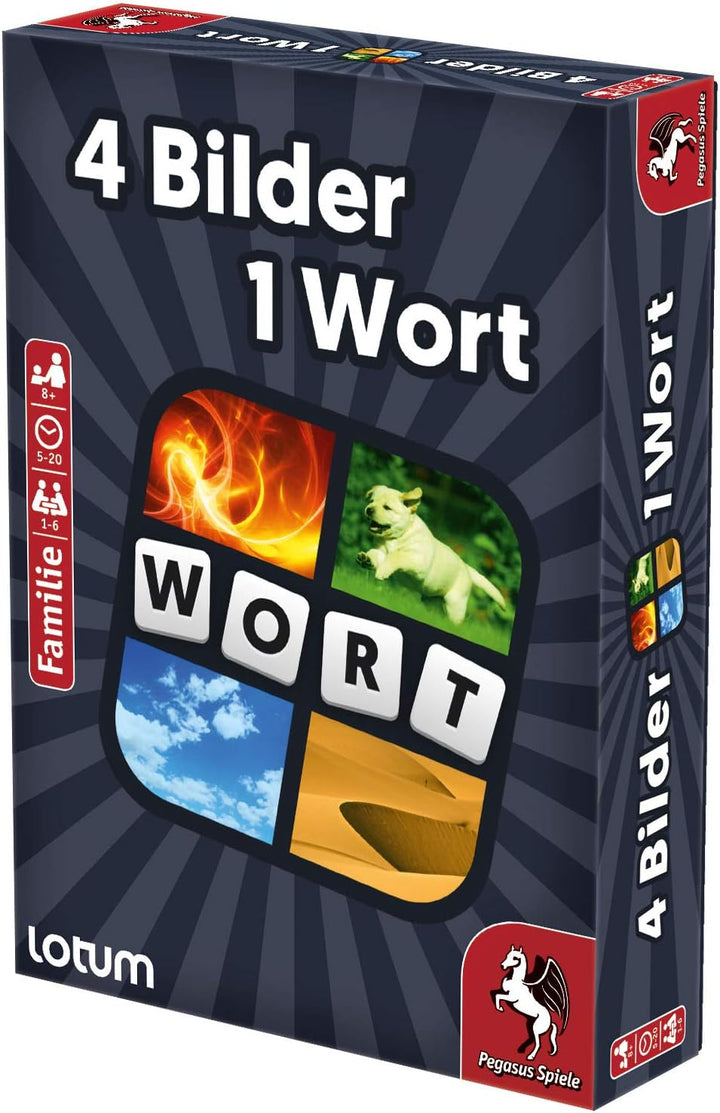 Pegasus Spiele 18323G - 4 Bilder 1 Wort - Das Kartenspiel