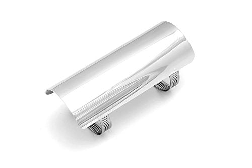 Hitzeschutzblech für 2-¼", 57 mm Krümmer, 152 mm lang, Chrom