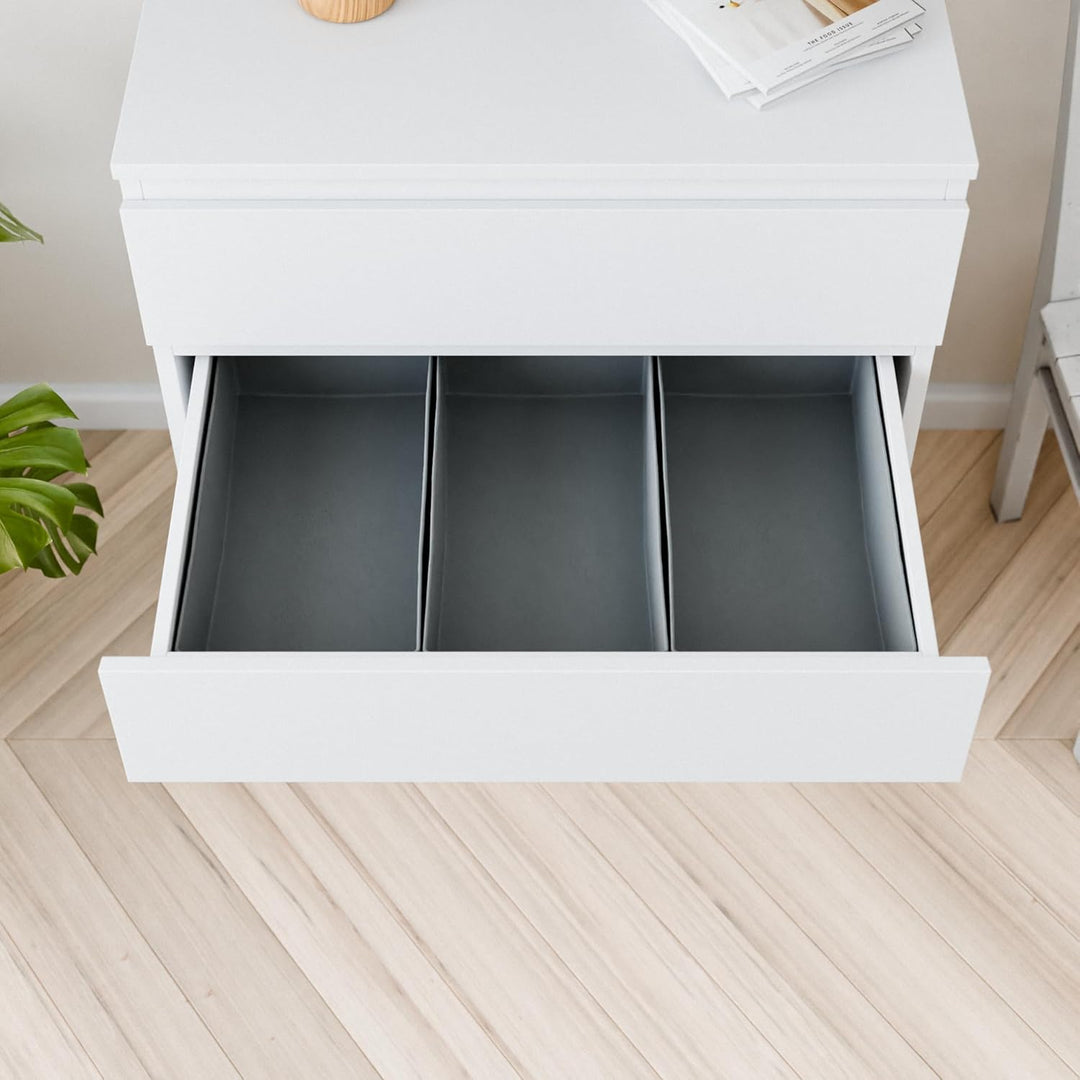 3x Organizer für Malm Kommode, passende Schubladen-Unterteilung für Unterwäsche, Socken, BHs und T-S