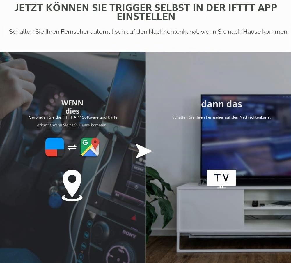BroadLink - RM4 Pro, IR und HF Universal-Fernbedienung, All-in-One Hub, Code-Lernfunktion, WLAN, für