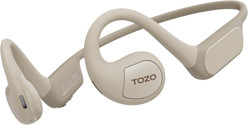 TOZO OpenReal True Kopfhörer Kabellos Bluetooth 5.3 Tastensteuerung Open Ear Ohrhörer Dual-Mic Anruf